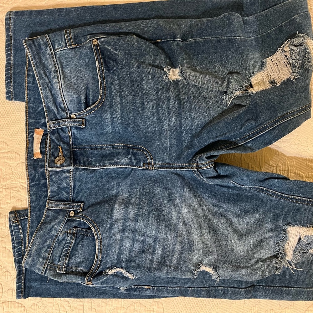 Altar’d Tate Ripped Blue Boyfriend Jeans